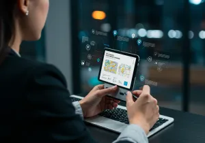 Business Fleet Tracker Overview Visual Business Fleet Tracker Overview illustration