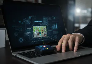 Business Outcomes with business vehicle GPS tracker Visual Business Outcomes with business vehicle GPS tracker illustration