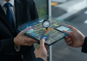 Implementing business vehicle GPS tracker Visual Implementing business vehicle GPS tracker illustration