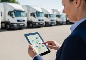 Company Vehicle Tracking Overview Visual Company Vehicle Tracking Overview illustration