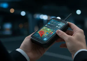 Business Outcomes with GPS tracking devices Visual Business Outcomes with GPS tracking devices illustration