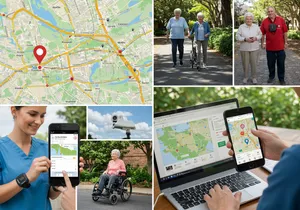 GPS fleet tracking for elderly care monitoring