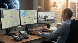 GPS fleet tracking alerts and monitoring system interface