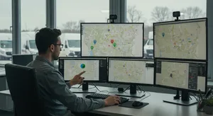 GPS fleet tracking system benefits and performance metrics Fleet tracking benefits and ROI metrics dashboard