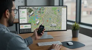 Fleet tracking compliance and safety monitoring dashboard
