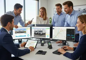 Business Outcomes with GPS Tracker for Commercial Vehicles illustration