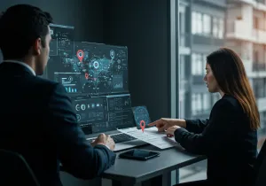 Implementing GPS tracking business Visual Implementing GPS tracking business illustration