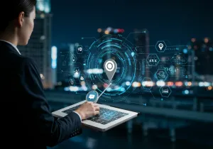 Business Outcomes with gps management illustration