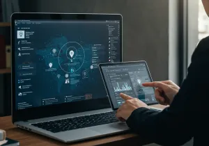 Implementing fleet management software Visual Implementing fleet management software illustration
