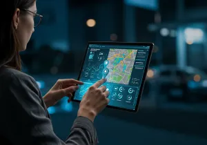 Real-Time GPS tracking Overview Visual Real-Time GPS tracking Overview illustration