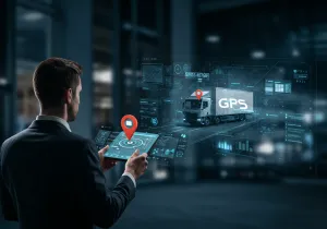 Business Outcomes with GPS tracking systems Visual Business Outcomes with GPS tracking systems illustration