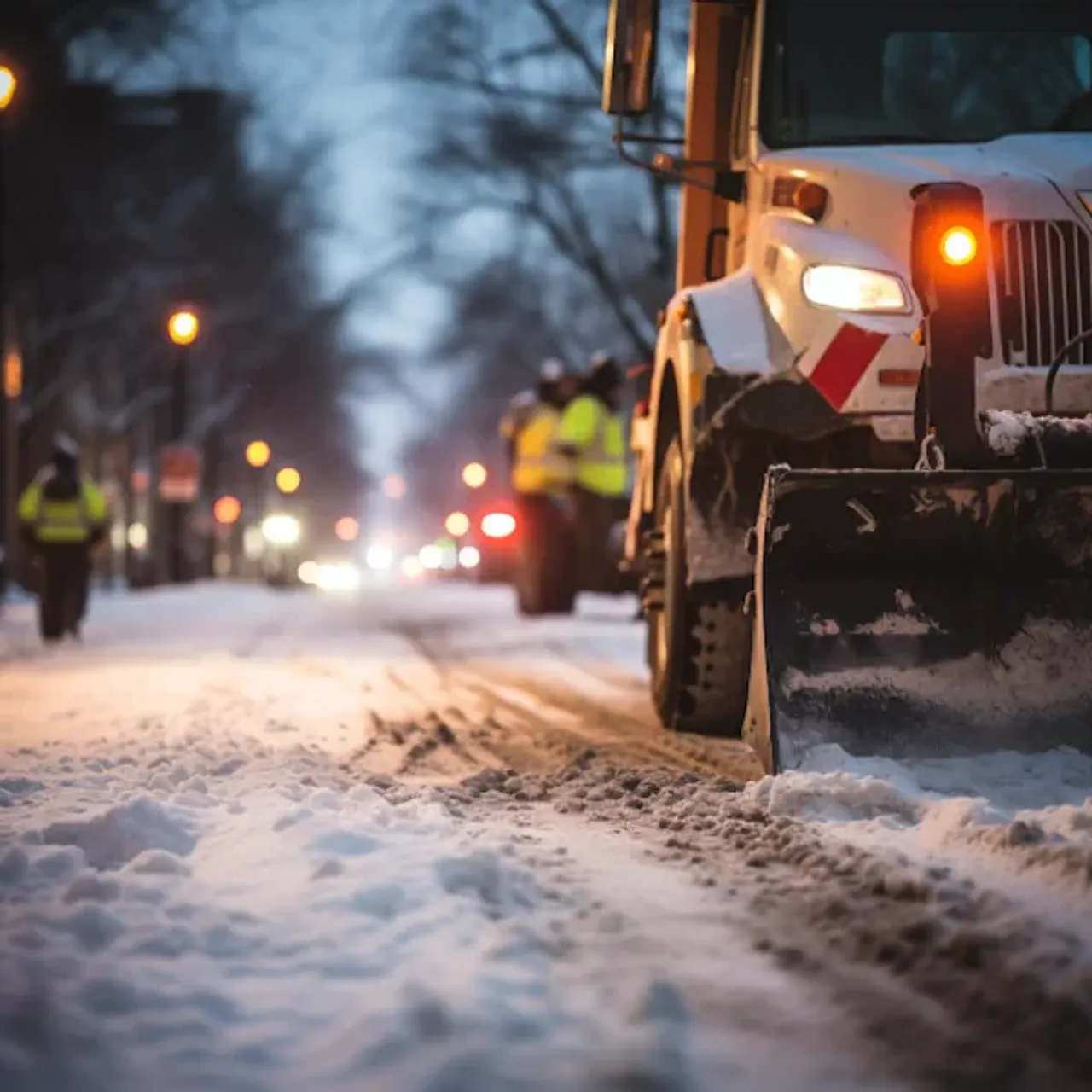 Real-time tracking of snow plows for optimized winter service routes